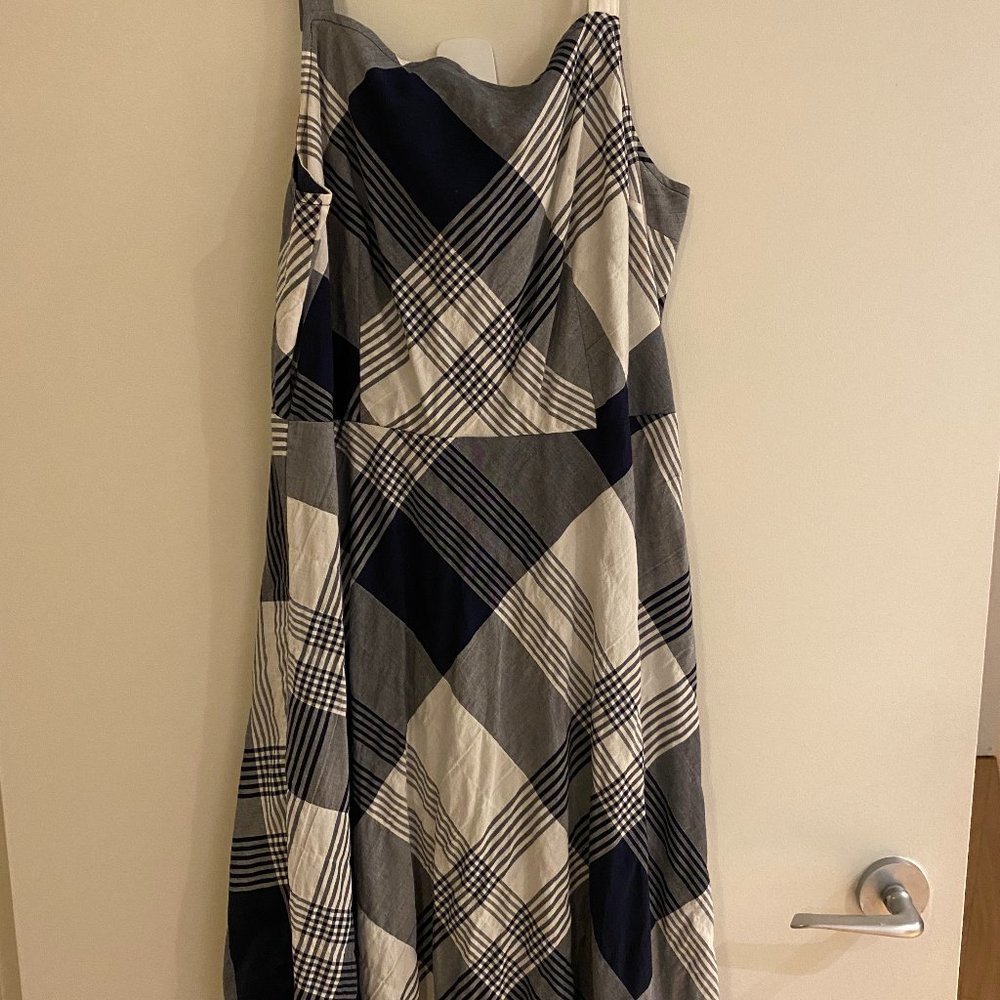 Black and white plaid dress